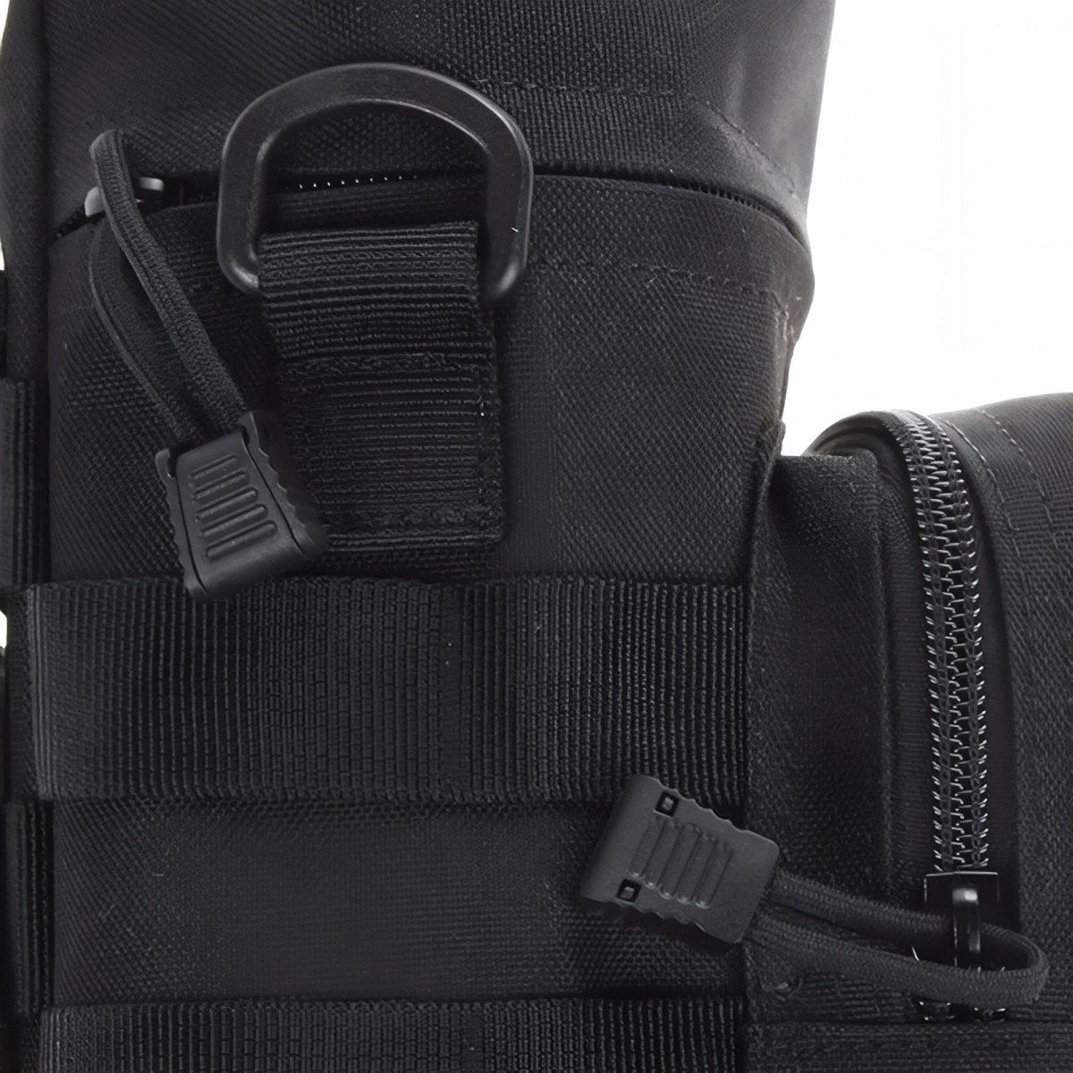 Durable MOLLE Tactical Bottle Holder with Accessory Pocket