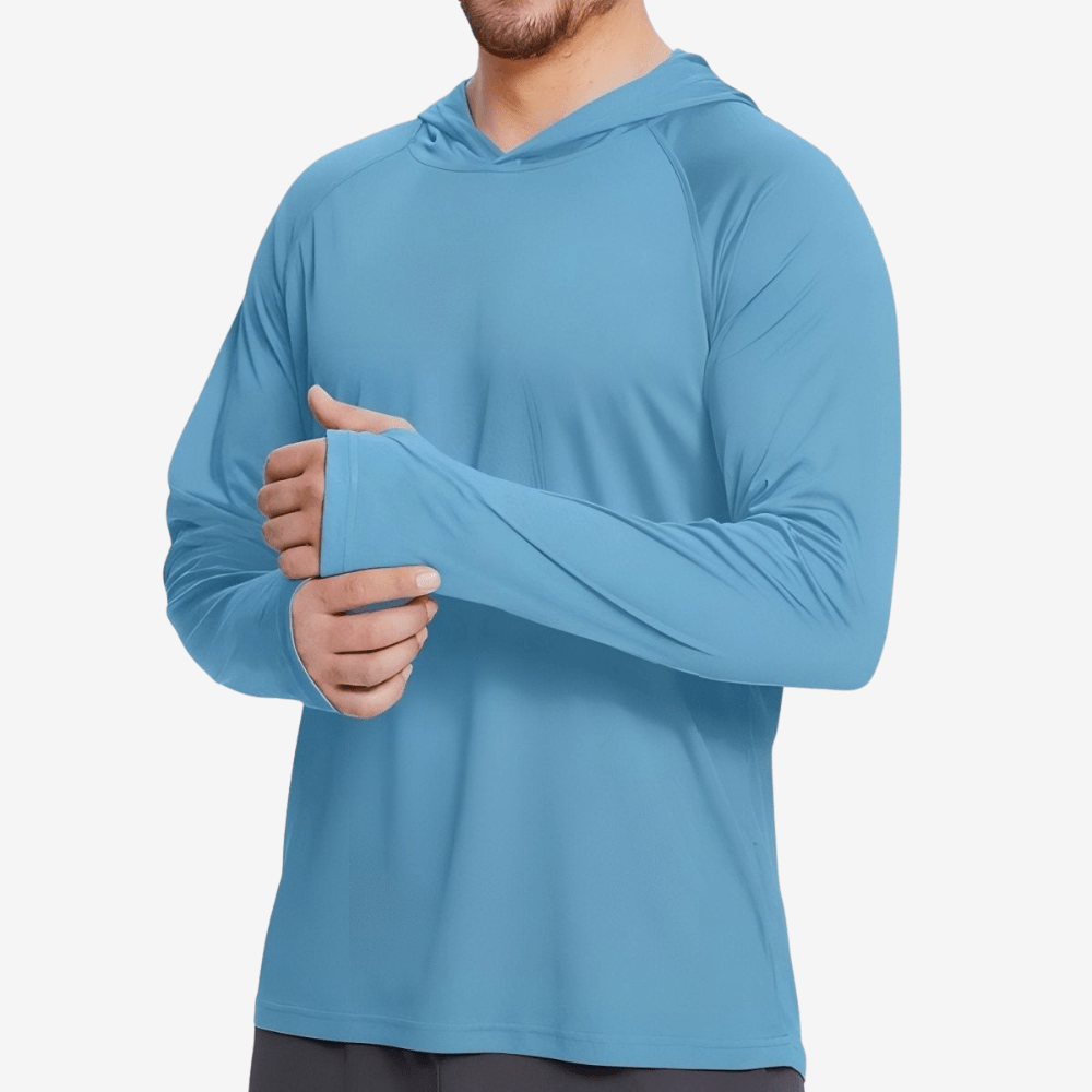 Men’s Breathable Long Sleeve Hiking T-Shirt with UV Protection