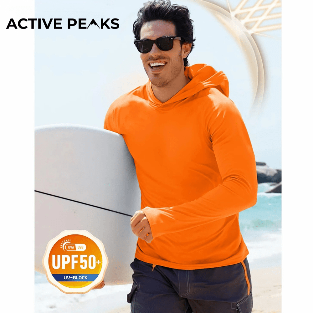 Men's UPF 50+ Sun Hoodie – Lightweight Quick-Drying