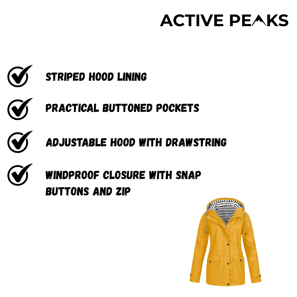 Women’s Waterproof Windproof Jacket with Hood
