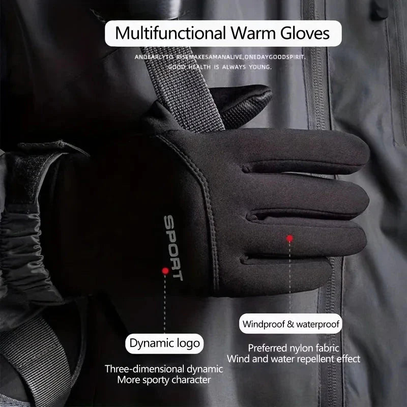Waterproof Thermal Cycling Gloves with Touchscreen