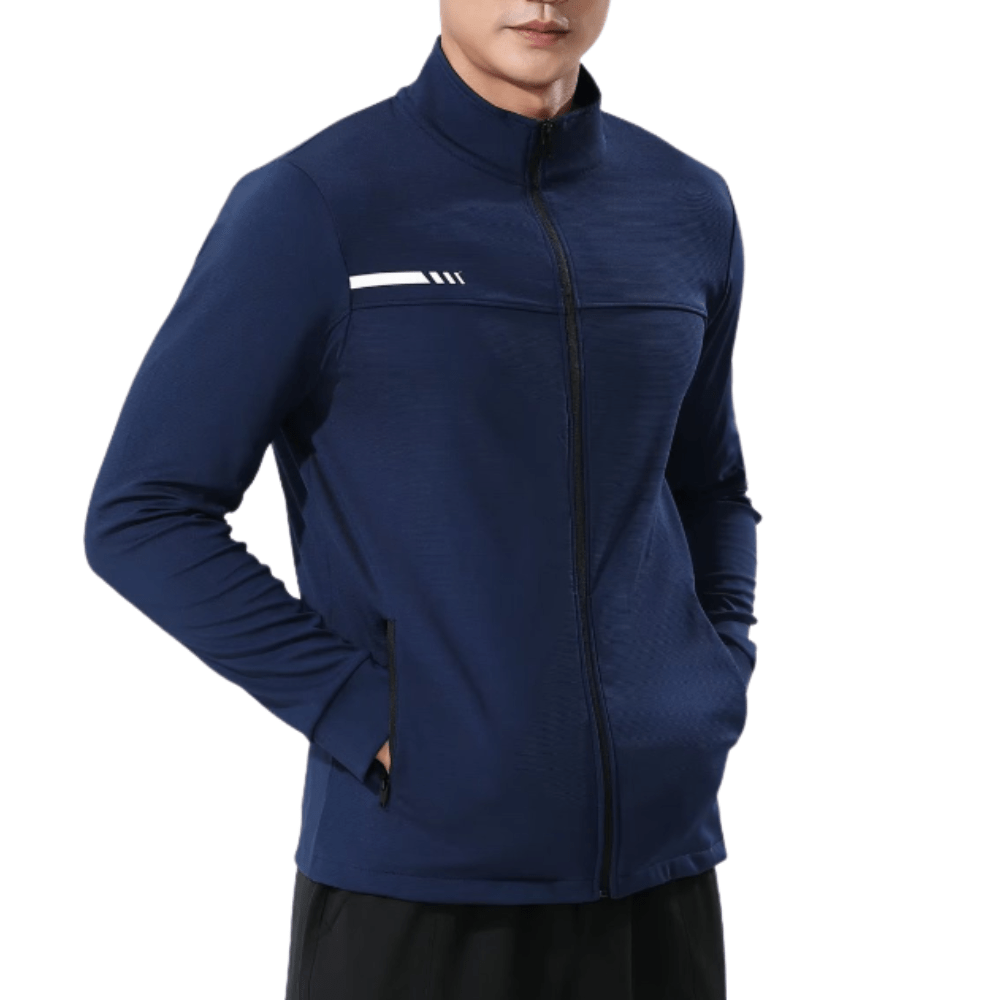 Lightweight Breathable Training Jacket with Zip