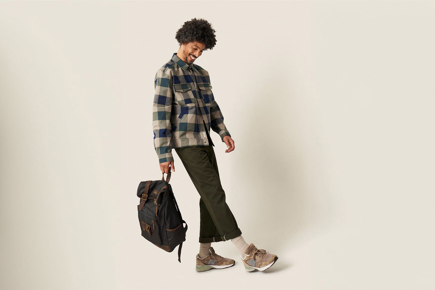 Coated Cotton Backpack