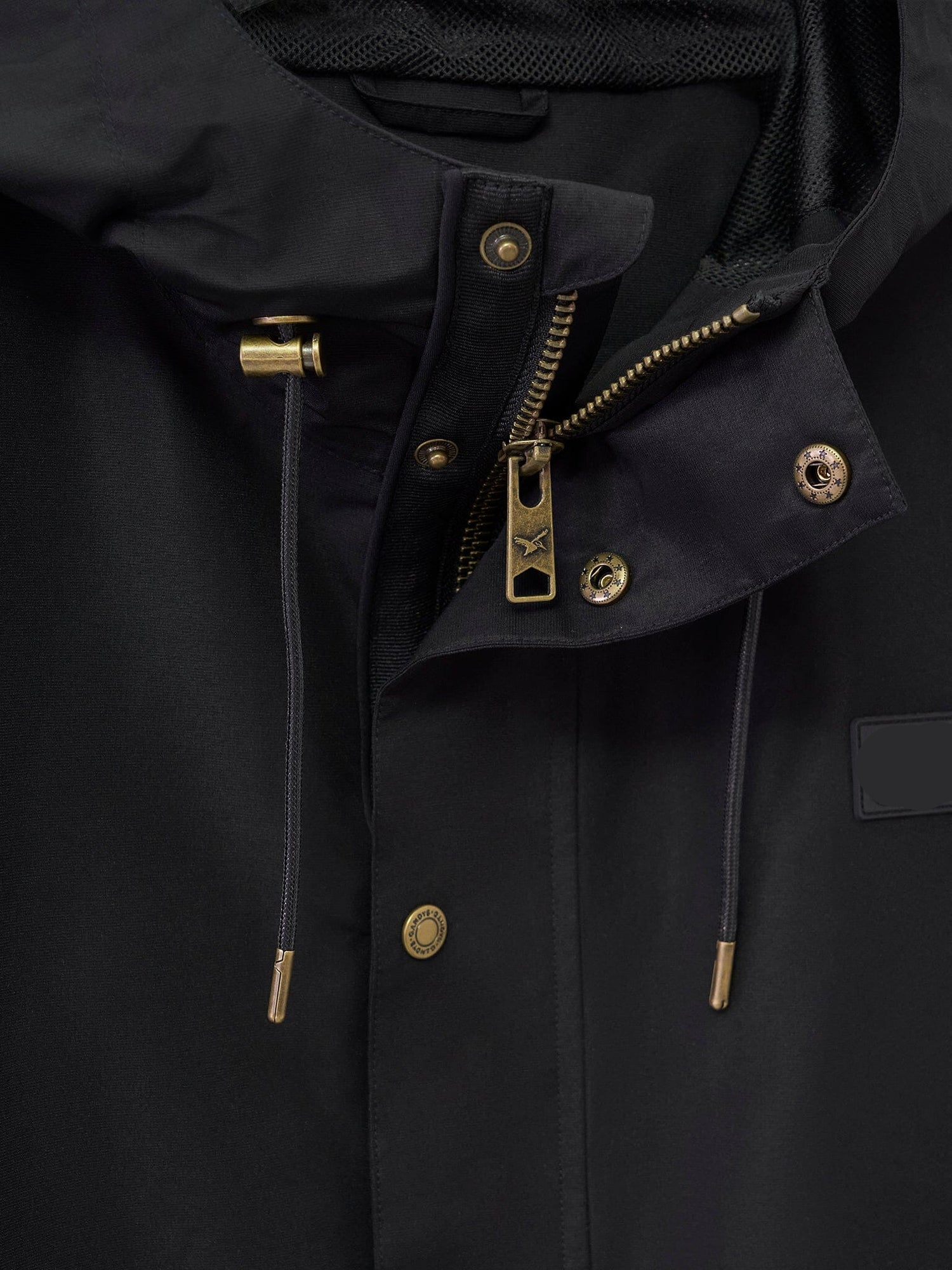 Black Water-Resistant Coat