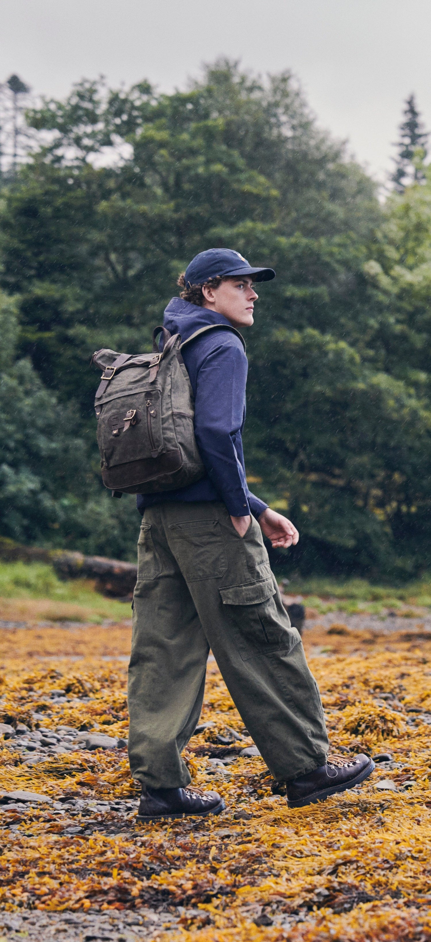 Waxed Organic Cotton Backpack