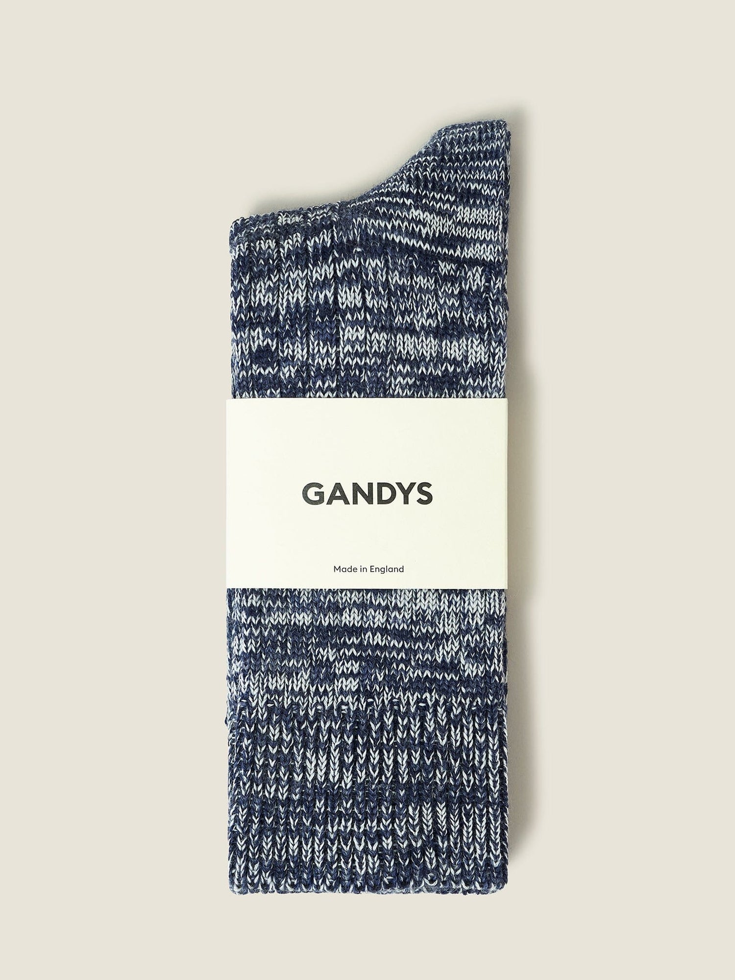 Navy Wool Blend Socks