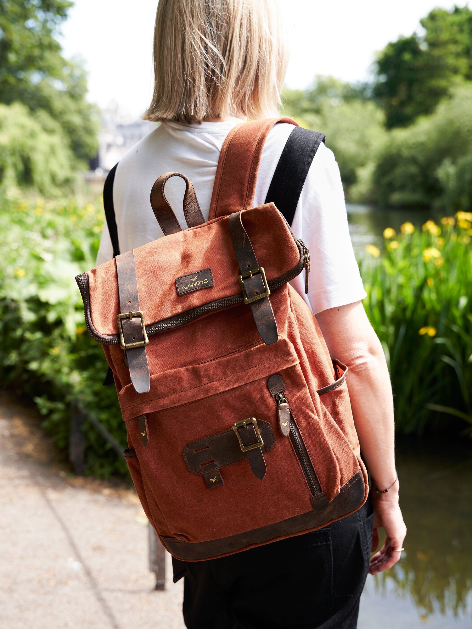 Waxed Cotton Backpack