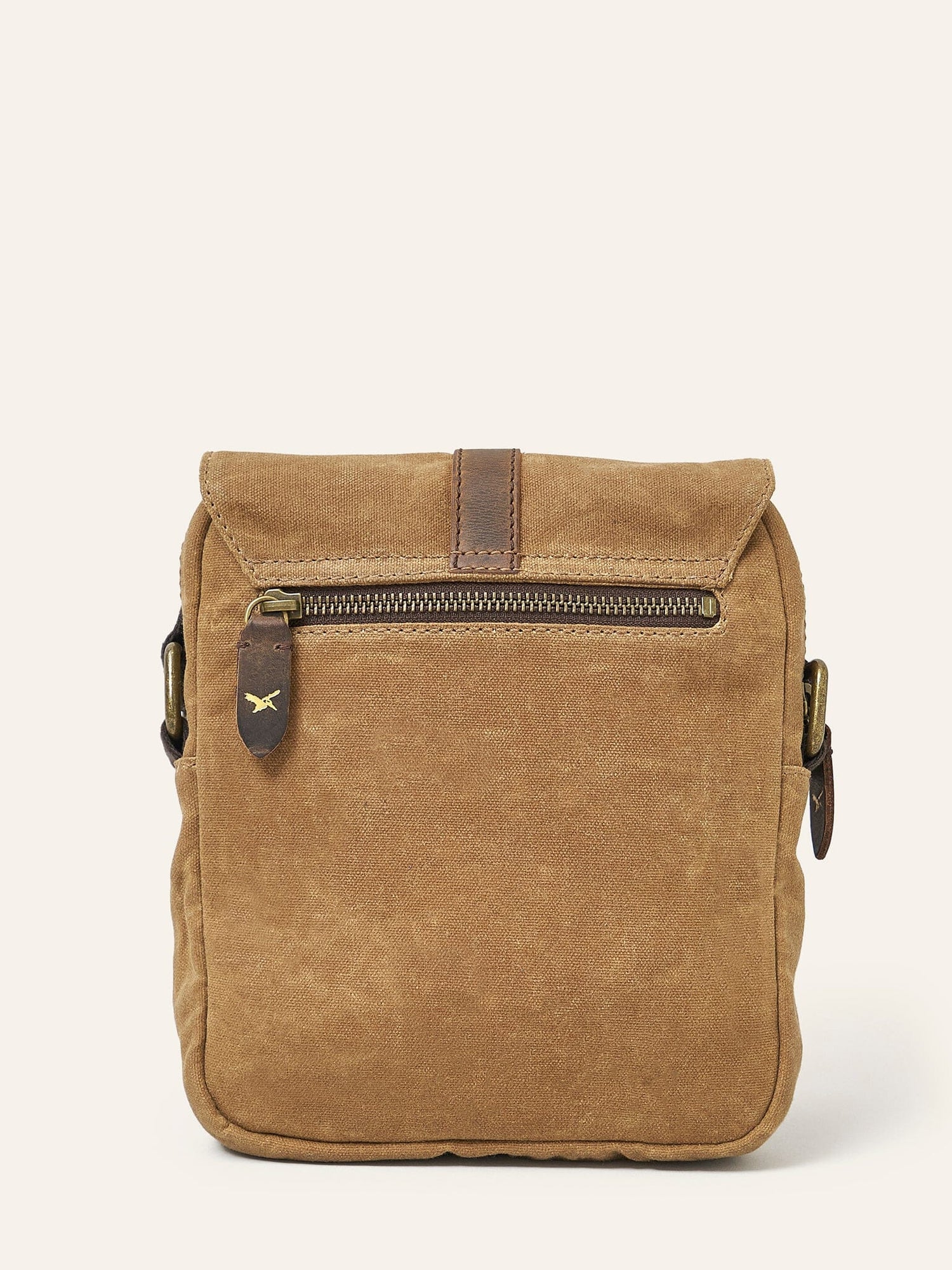 Sand Waxed Cotton Cross-Body Bag