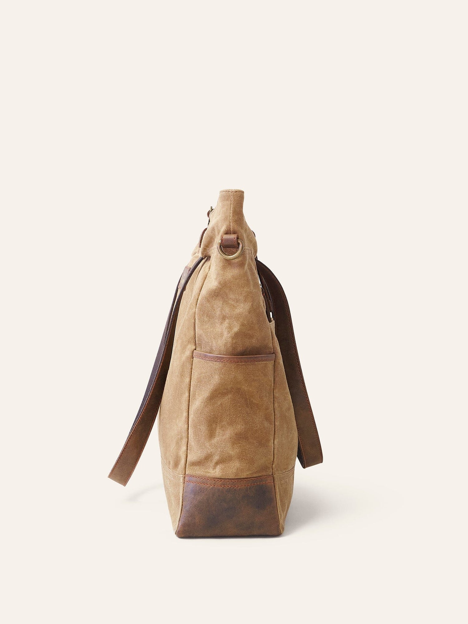 Sand Waxed Cotton Tote Bag