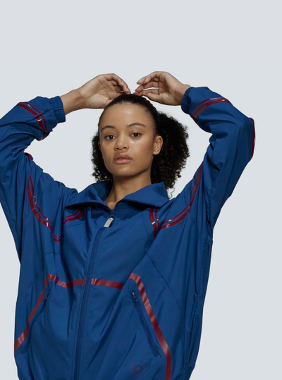 Women’s Training Jacket – Lightweight Windbreaker with Mesh Back and Reflective Details
