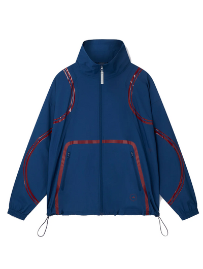 Women’s Training Jacket – Lightweight Windbreaker with Mesh Back and Reflective Details