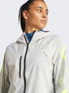 Women’s Running Jacket – Lightweight Hooded Windbreaker with Reflective Trim
