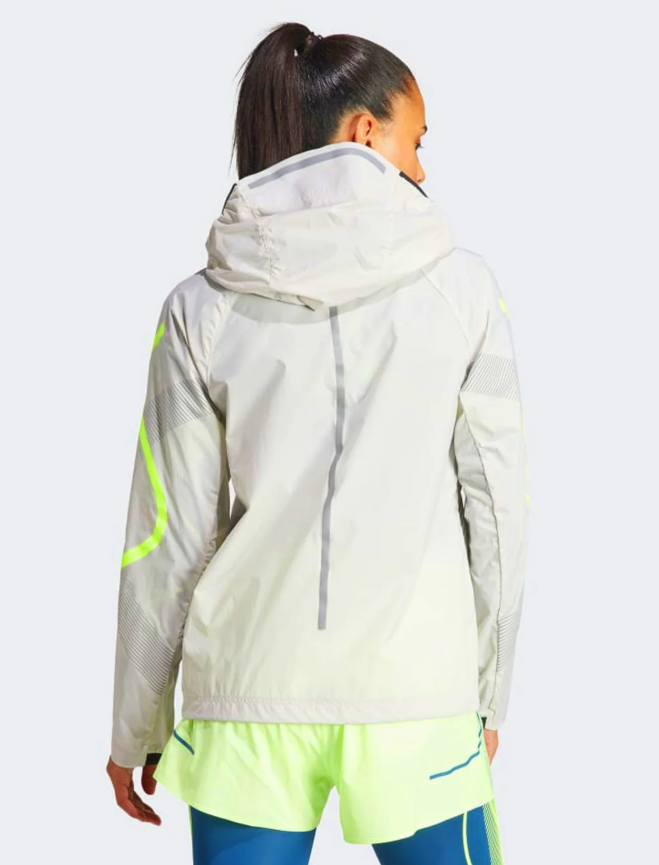 Women’s Running Jacket – Lightweight Hooded Windbreaker with Reflective Trim