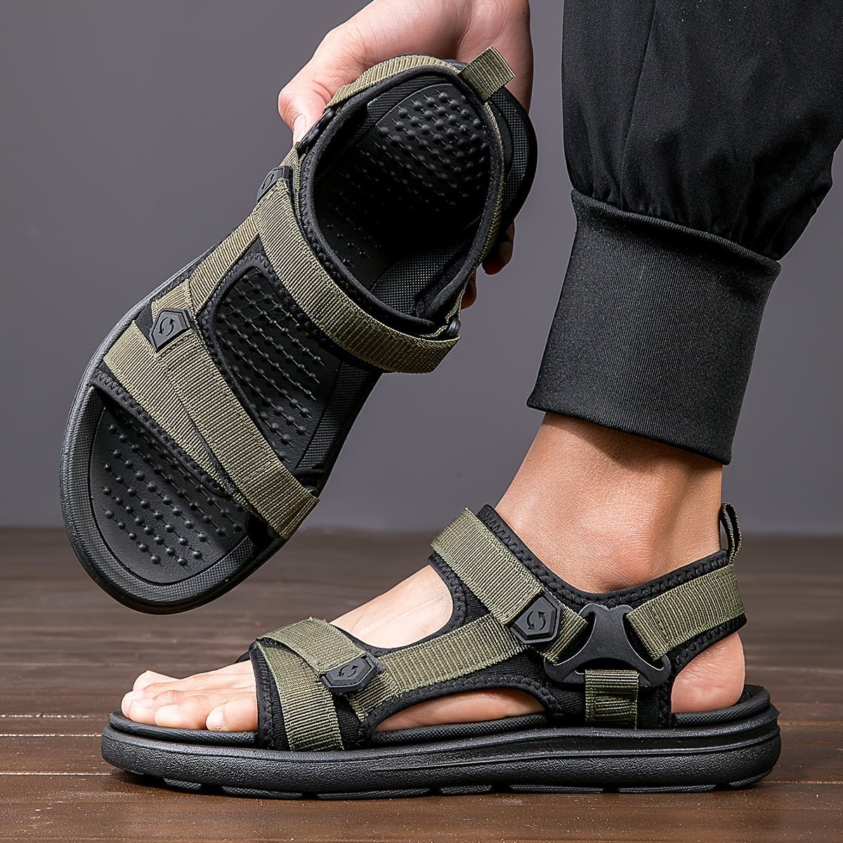 Breathable Anti-Slip Hiking Sandals with Open Toe for Men
