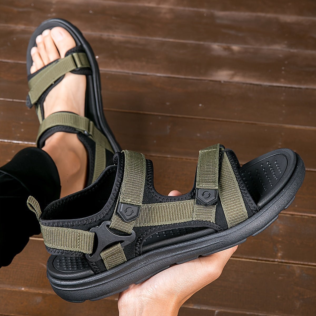 Breathable Anti-Slip Hiking Sandals with Open Toe for Men