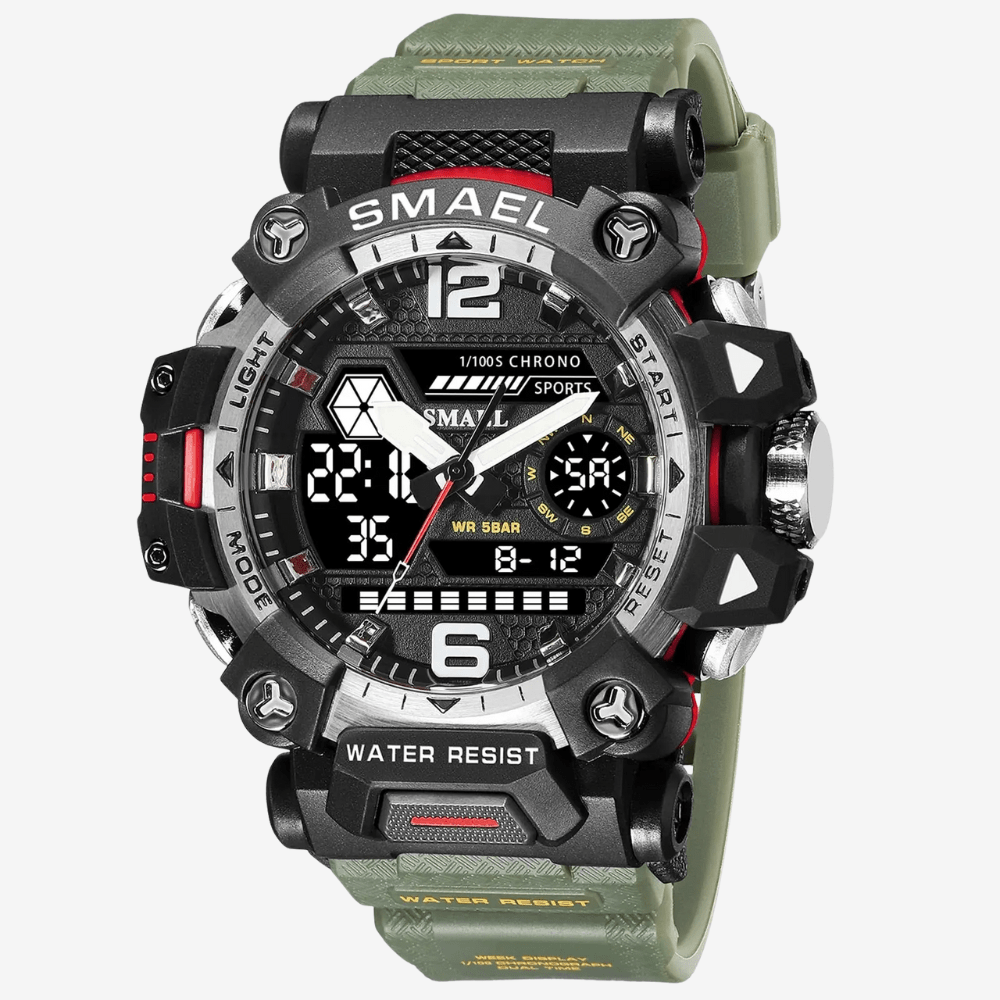 Shock-Resistant Waterproof Outdoor Watch
