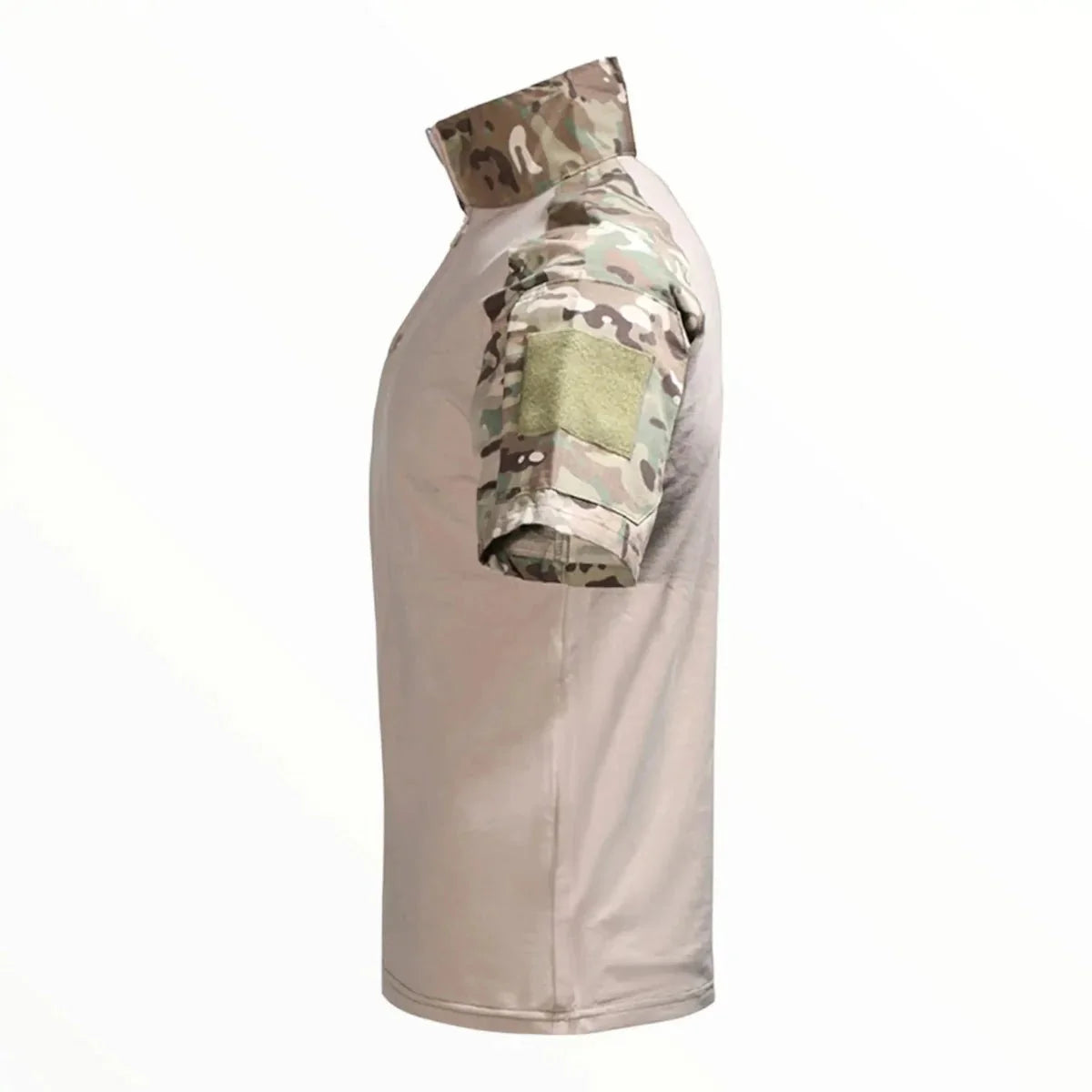 Breathable Zip-Neck Short Sleeve Outdoor T-Shirt