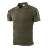 Breathable Zip-Neck Short Sleeve Outdoor T-Shirt