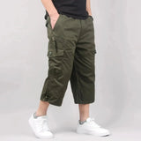 Lightweight Loose-Fit Cargo Shorts with Multiple Pockets