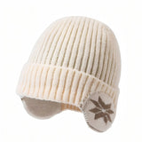 Knitted Winter Hat with Ear Flaps