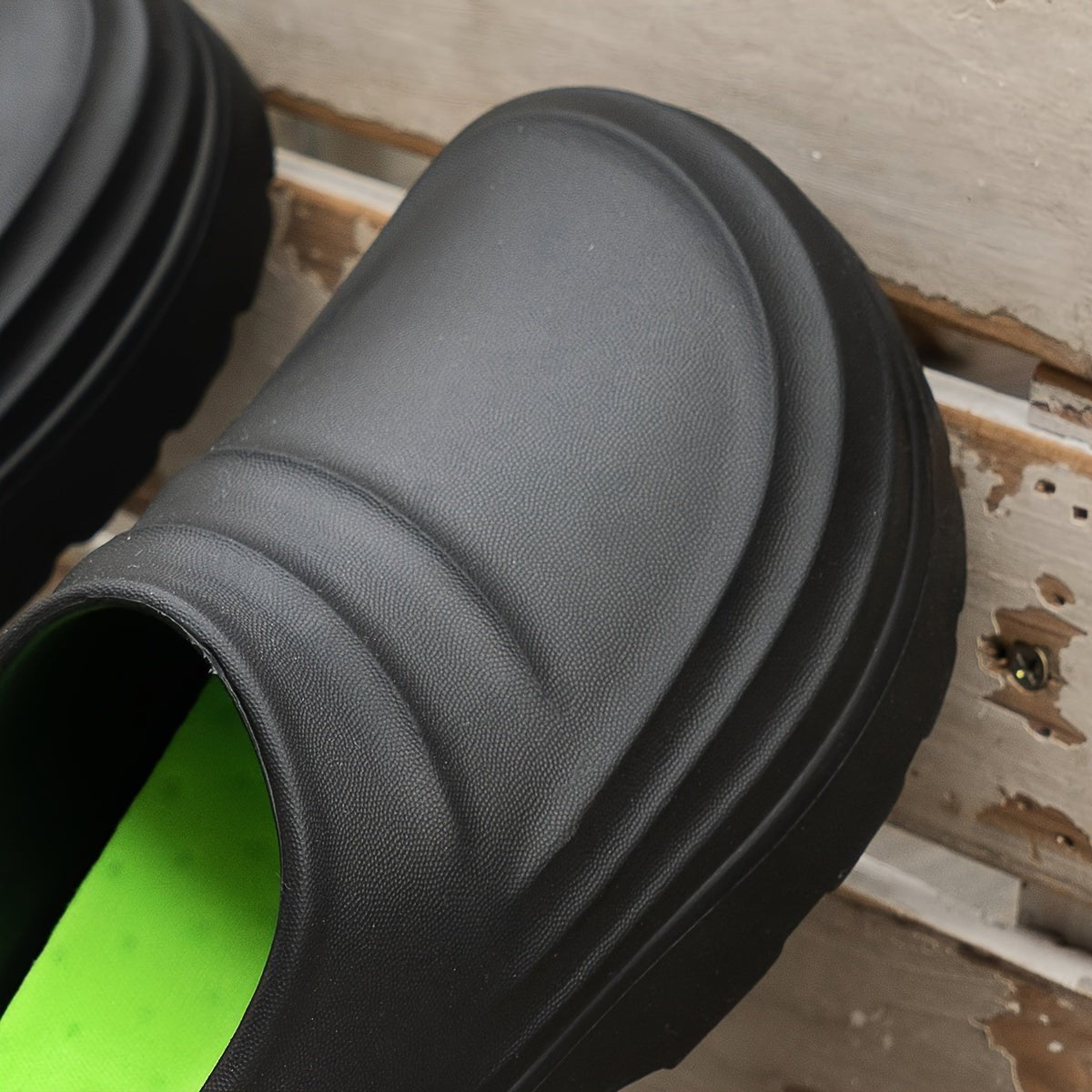 Water-Resistant Slip-On Clogs with Cushioned Sole