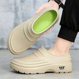 Water-Resistant Slip-On Clogs with Cushioned Sole