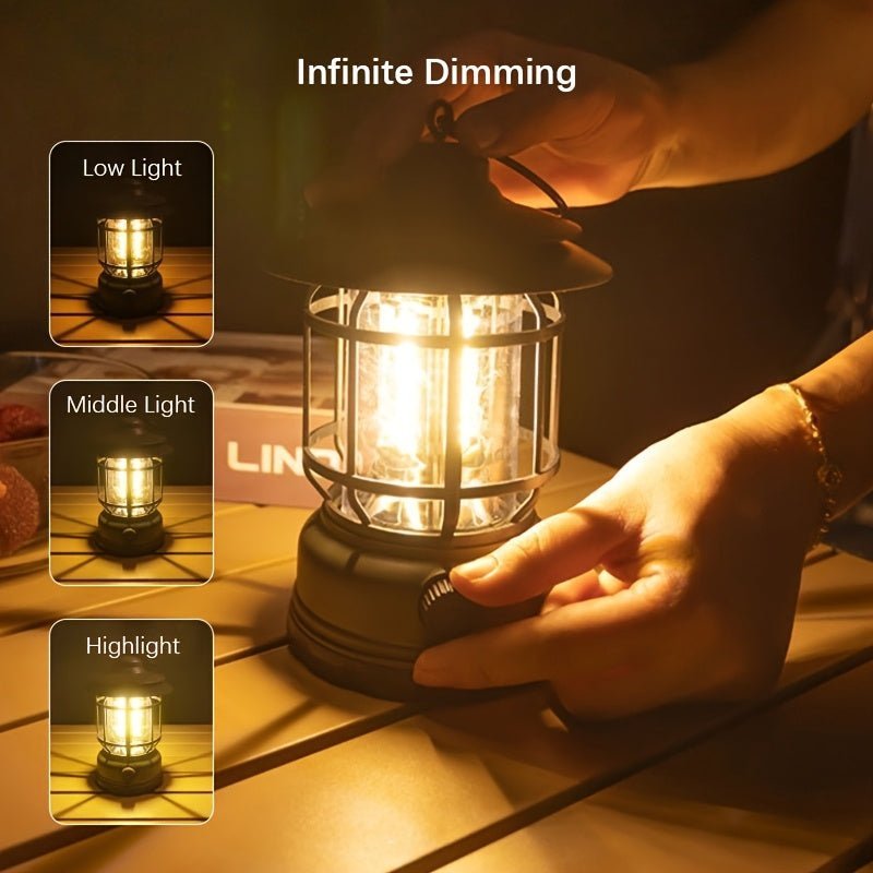 Rechargeable LED Camping Lantern with Adjustable Brightness