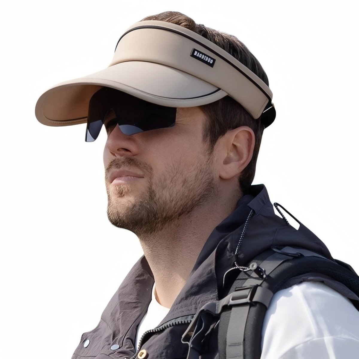 Breathable Hiking Cap with Integrated Visor and Sunglasses