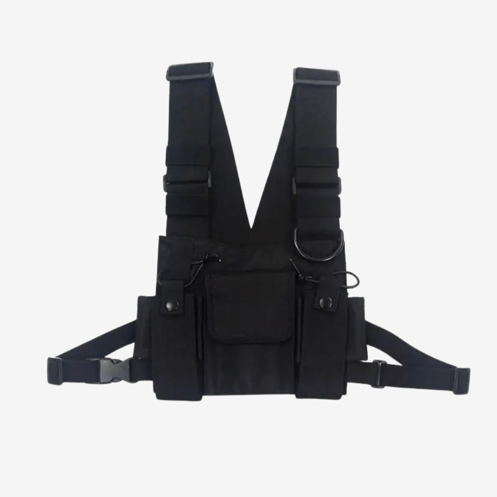 Adjustable Water-Resistant Chest Bag for Outdoor Use