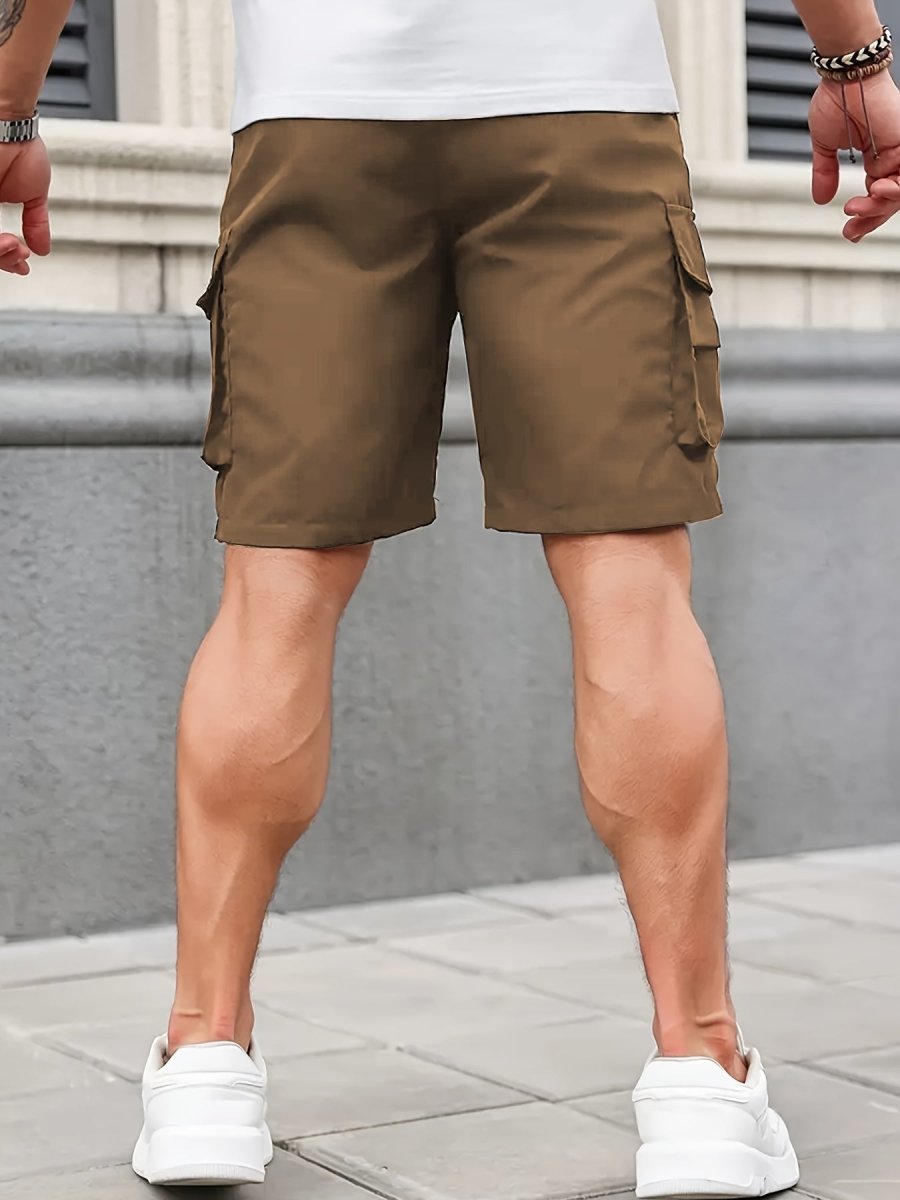 Lightweight Zip-Pocket Cargo Shorts for Men