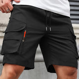 Lightweight Zip-Pocket Cargo Shorts for Men