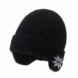 Knitted Winter Hat with Ear Flaps