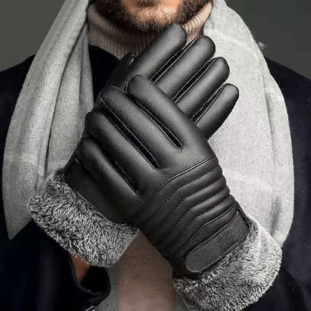 Men’s Fleece Gloves Warm Windproof Touchscreen