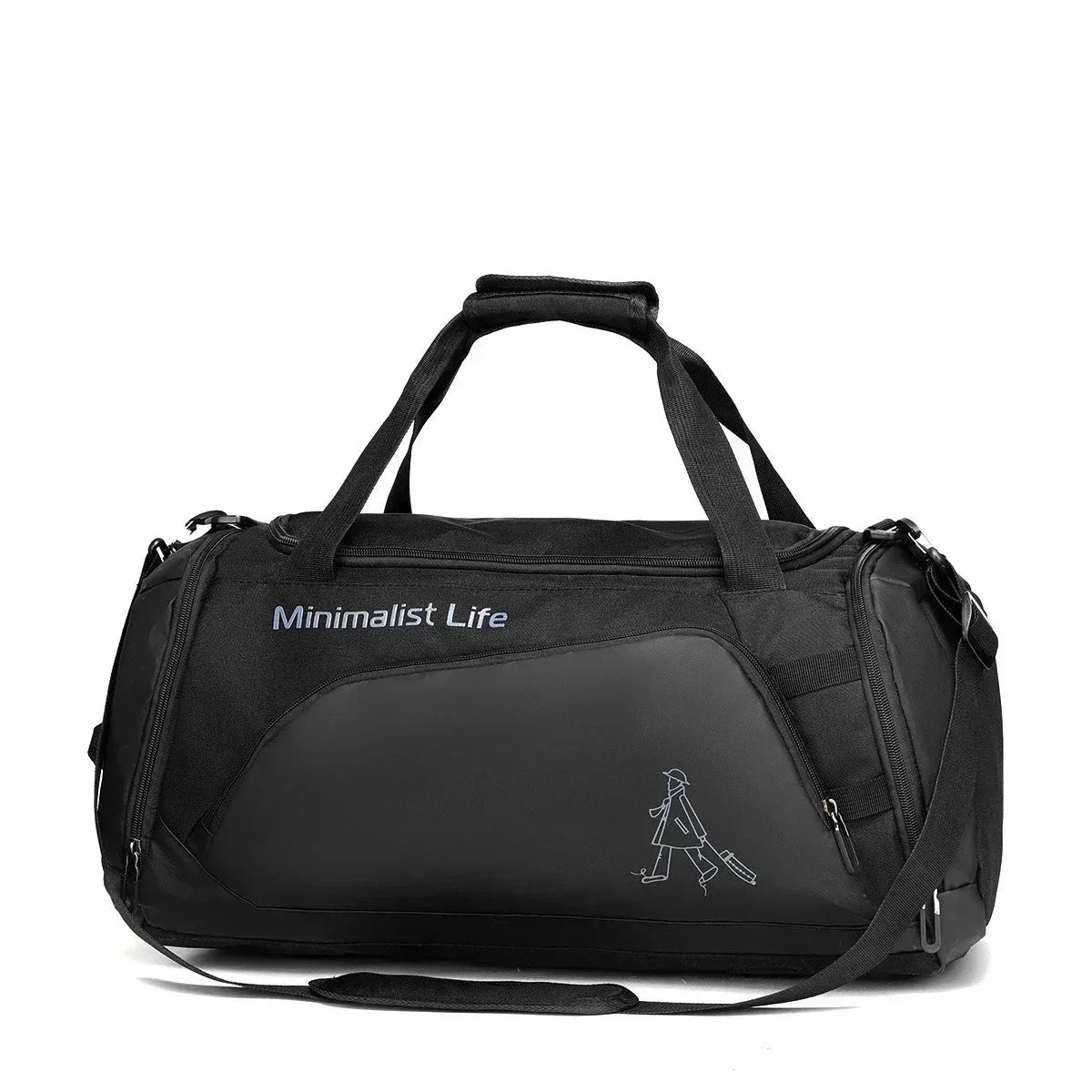 Water-Resistant Training Duffel Bag with Multiple Compartments