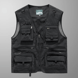 Lightweight Multi-Pocket Mesh Utility Vest