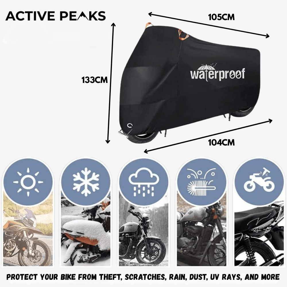 Waterproof Bike Cover – 3-Layer UV-Resistant Protection