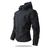 Men’s Softshell Hiking Jacket Windproof Fleece-Lined