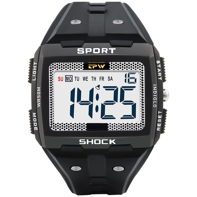 Water-Resistant Digital Hiking Watch with Backlight