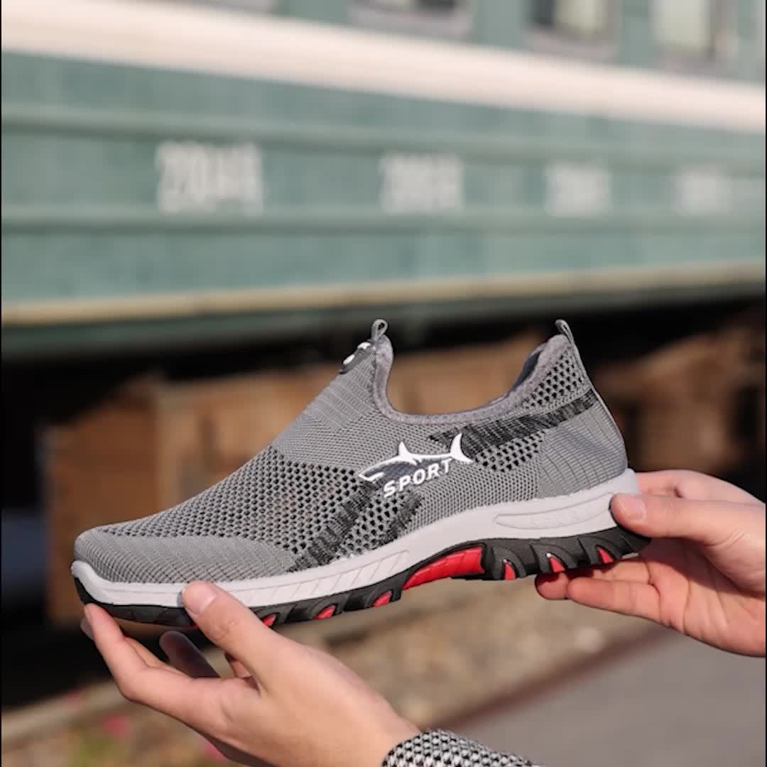 Men's Slip-On Walking Shoes – Breathable Lightweight