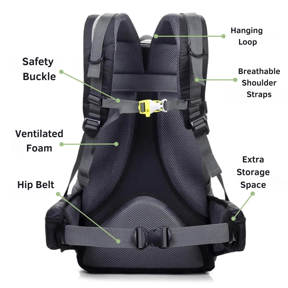 Lightweight Trekking Backpack with Suspension System – 40L