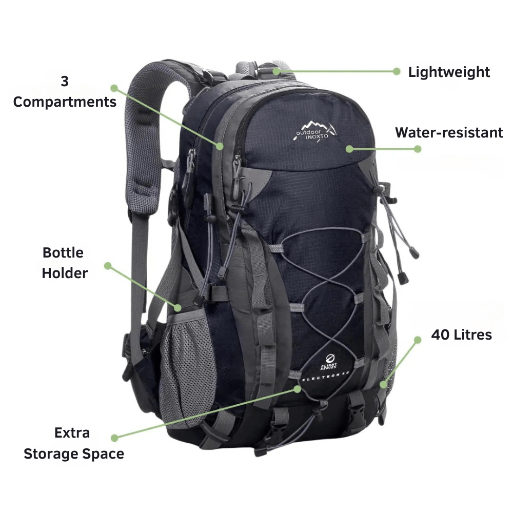 Lightweight Trekking Backpack with Suspension System – 40L