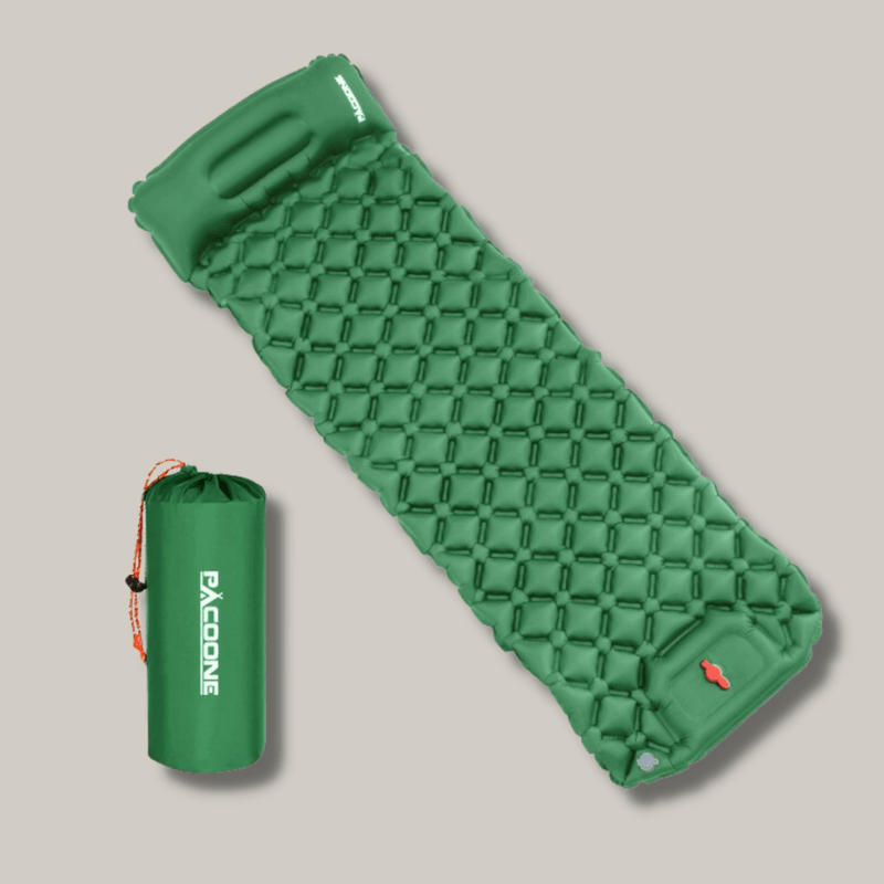 Lightweight Inflatable Sleeping Mat with Built-In Pump