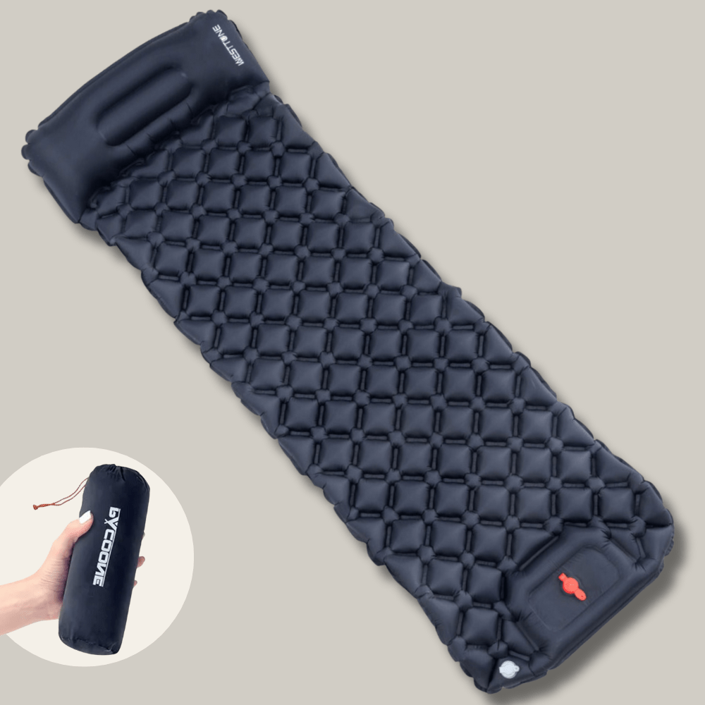 Lightweight Inflatable Sleeping Mat with Built-In Pump