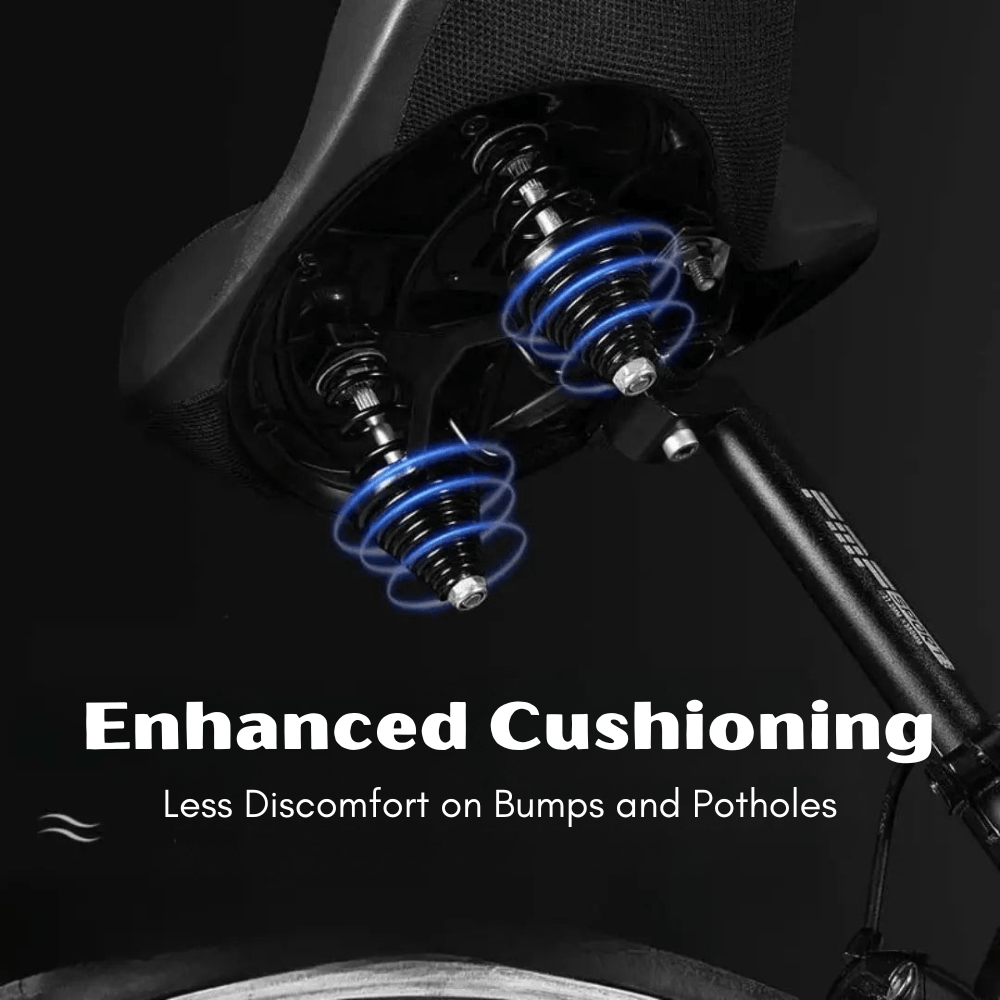 Ergonomic Waterproof Bike Saddle – Shock-Absorbing & Wide Fit