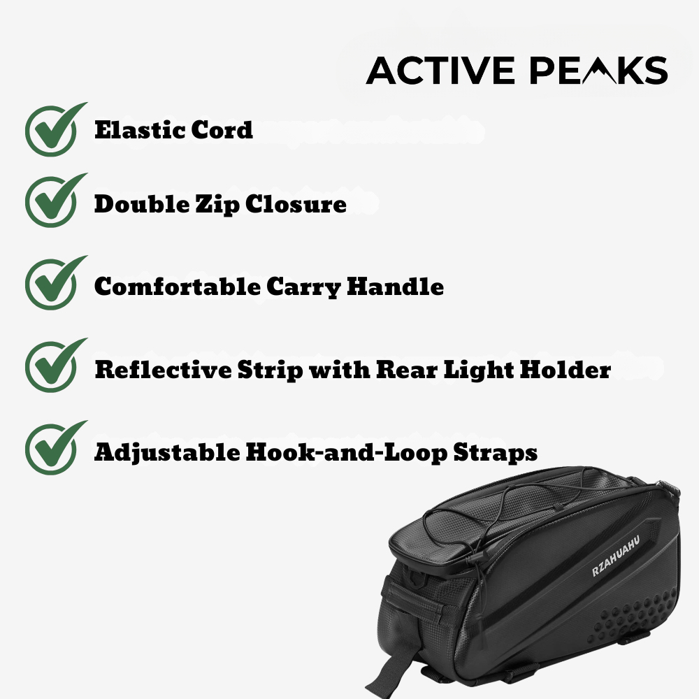 Water-Resistant Bike Pannier – Rigid 25L Rear Rack Bag