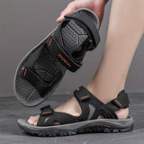 Breathable Walking Sandals with Closed Toe and Adjustable Straps