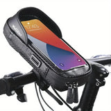 Water-Resistant Bike Phone Mount – Rotatable & Touch-Compatible