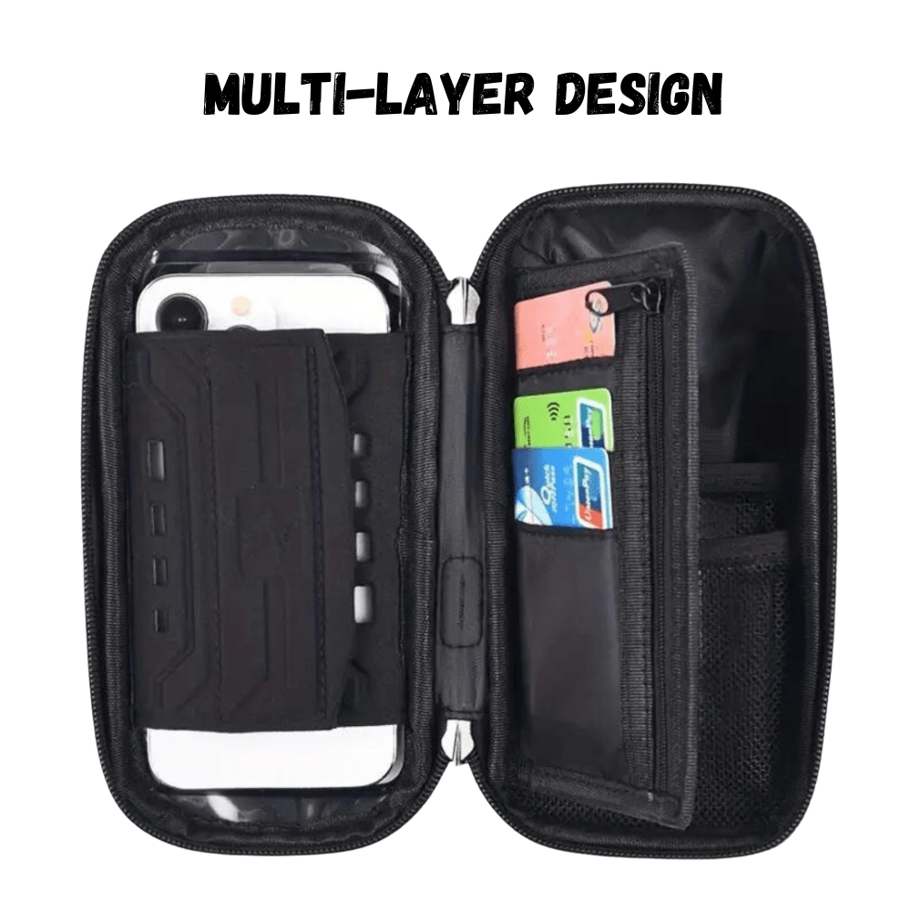 Water-Resistant Bike Phone Mount – Rotatable & Touch-Compatible