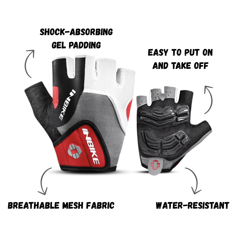 Breathable Cycling Gloves – Gel-Padded with Reflective Trim