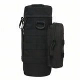 Durable MOLLE Tactical Bottle Holder with Accessory Pocket